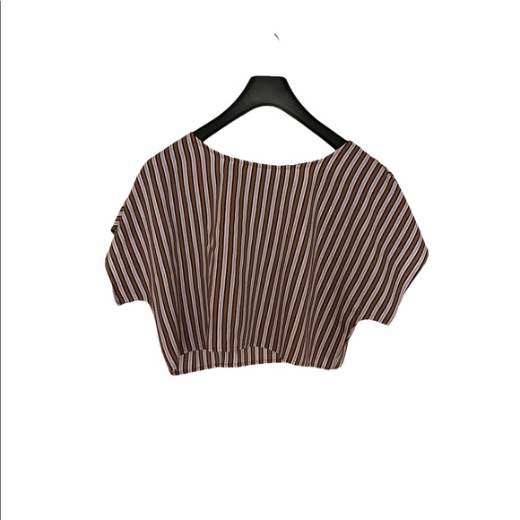 NWT EXPRESS pin striped crop - Picture 3 of 3